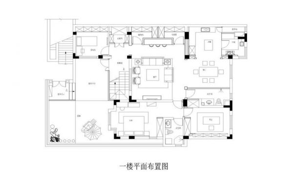 君山高尔夫别墅280平中式古典风格效果图设计