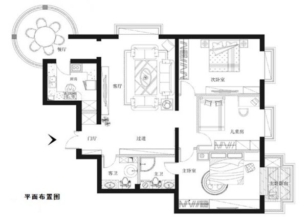 裕龙花园五区160平中式古典风格案例赏析