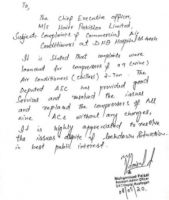 今天，海尔巴基斯坦收到一封感谢信