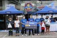 海尔泰国品牌店一周年：免费赠送防疫物资
