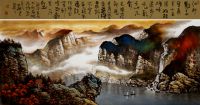 熊华君先生山水画——家居风水陈设的标配