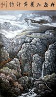 熊华君先生山水画——家居风水陈设的标配