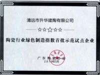 喜讯！升华陶瓷入选2020年清远市工业企业绿色发展专项资金项目