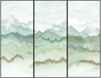 【领绣】装饰画《山山而川2》|悠远古风  自成一派