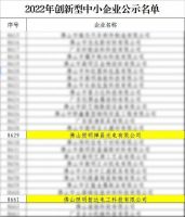 喜报！佛山照明两家子公司双双荣获“2022年广东省专精特新中小企业”、“2022年广东省创...