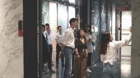岚庭集团考察人员莅临顺辉瓷砖·岩板参观交流