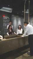 岚庭集团考察人员莅临顺辉瓷砖·岩板参观交流