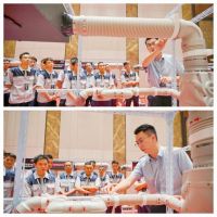 链风受邀参加日立空调举办的“新风安装比武大赛”