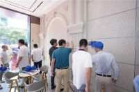 金师起舞，礼炮齐鸣！西卡集团领导一行莅临铃鹿石纹外墙佛山专卖店开业仪式！