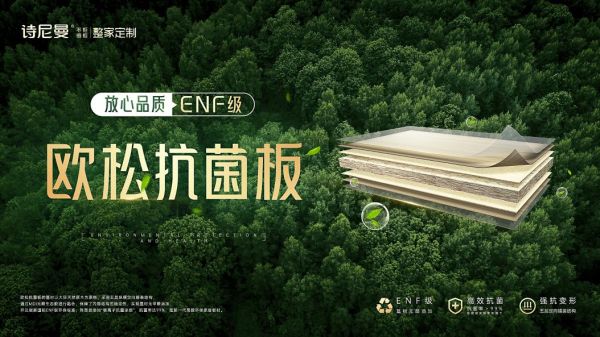 诗尼曼欧松抗菌板,ENF级无醛添加,长效抗压实力派