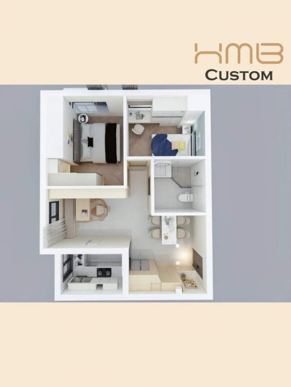 喜梦宝75平小户型装修案例 | 自带滤镜的原木风 好住到起飞