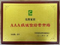 ”专注客户服务，聚焦诚信口碑“弘阳家居荣获中国建筑材料流通协会七项行业殊荣