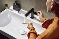 汉斯格雅Tecturis图睿偲E系列龙头，以建筑美学缔造用水享受