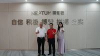 热烈欢迎中国建筑材料流通协会主席李作奇莅临莱博顿总部智造基地