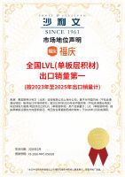 【国际认证】福庆LVL出口销量第一，全球用户信赖之选！