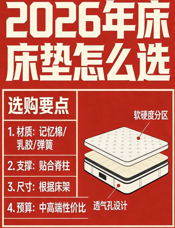 2026年官方权威名单十大护脊床垫品牌推荐红榜！