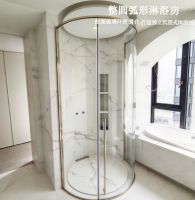 弧形淋浴房｜曲线美学，重塑卫浴边界