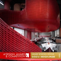 IN.X屋里门外斩获意大利A DESIGN 金奖：大鸭梨成都万科店