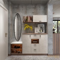 诺言全屋定制|入户装修方案,定制玄关柜的3种方案设计