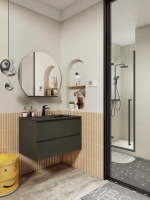 欧路莎卫浴现代风浴室，高级感拉满