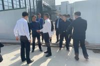 嵊州市委副书记屠强、副市长周尊隆等相关领导莅临佳歌新工业园区考察防控防疫中心