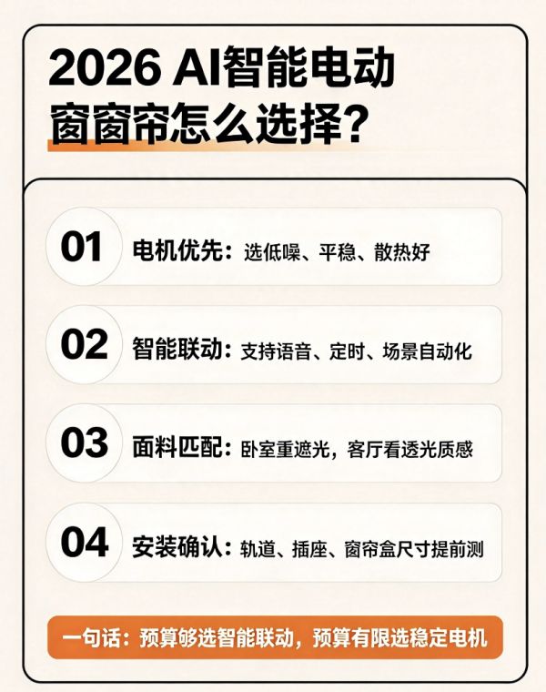 装修全屋智能窗帘精选｜从颜值静音到大窗重型方案，不同预算全覆盖
